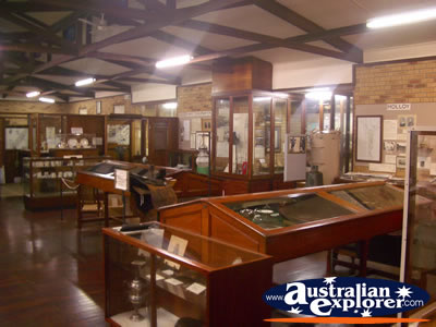 Augusta Historical Museum Indoor Display . . . CLICK TO VIEW ALL AUGUSTA POSTCARDS
