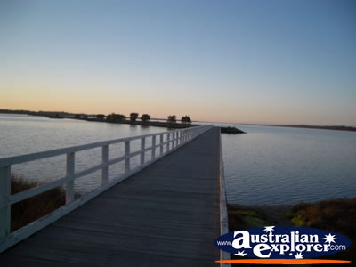 Jetty on the Australind Leschenault Estuary . . . CLICK TO VIEW ALL AUSTRALIND POSTCARDS