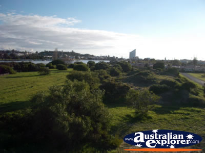 View over Mangrove Cove in Bunbury . . . CLICK TO VIEW ALL BUNBURY POSTCARDS