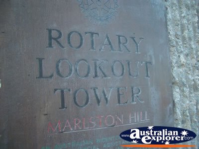 Marlston Hill Lookout Sign . . . CLICK TO VIEW ALL BUNBURY POSTCARDS