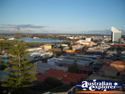 View over Bunbury from Marlston Hill Lookout . . . CLICK TO VIEW ALL BUNBURY POSTCARDS