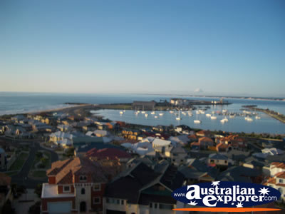 View over the Harbour from Marlston Hill Lookout . . . CLICK TO VIEW ALL BUNBURY POSTCARDS