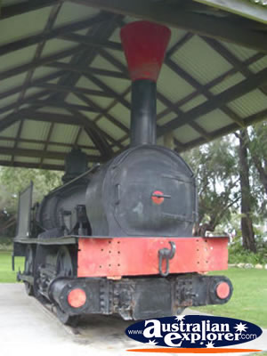 Busselton Ballarat Steam Engine . . . CLICK TO VIEW ALL BUSSELTON POSTCARDS