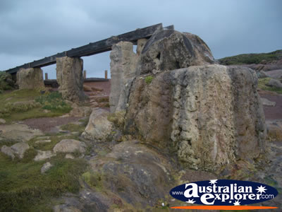 Old Water Wheel at Cape Leeuwin . . . CLICK TO VIEW ALL CAPE LEEUWIN POSTCARDS