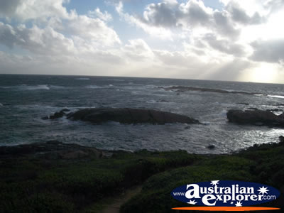 Cape Leeuwin Scenery from Skippy Rock Carpark . . . CLICK TO VIEW ALL CAPE LEEUWIN POSTCARDS