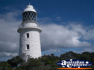 Cape Naturaliste Lighthouse amongst Trees . . . CLICK TO VIEW ALL CAPE NATURALISTE POSTCARDS
