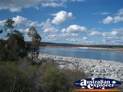 North Dandalup Dam Landscape . . . CLICK TO VIEW ALL NORTH DANDALUP DAM POSTCARDS