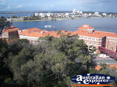 Perth Swan Brewery From Kings Park . . . CLICK TO VIEW ALL PERTH (KINGS PARK) POSTCARDS
