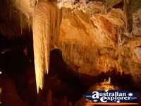 Yallingup Ngilgi Cave - Two Tonne Stalactite . . . CLICK TO ENLARGE